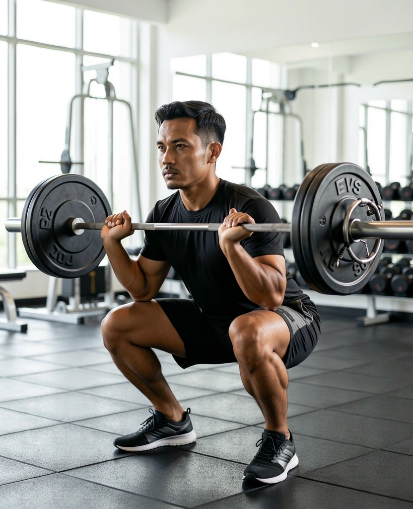 High-level strength training session